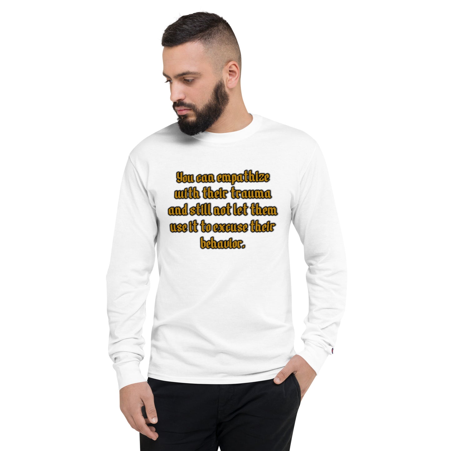 Empathy #1 Men's Champion Long Sleeve Shirt