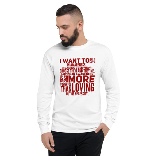 More Powerful Men's Champion Long Sleeve Shirt