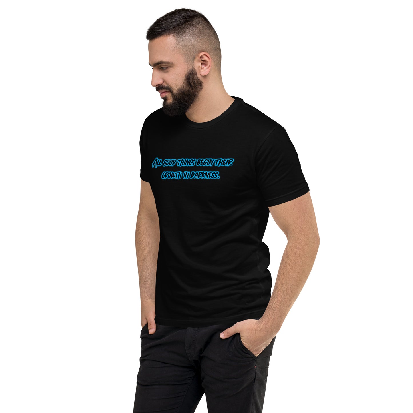 In Darkness Men's Fitted Short Sleeve T-shirt