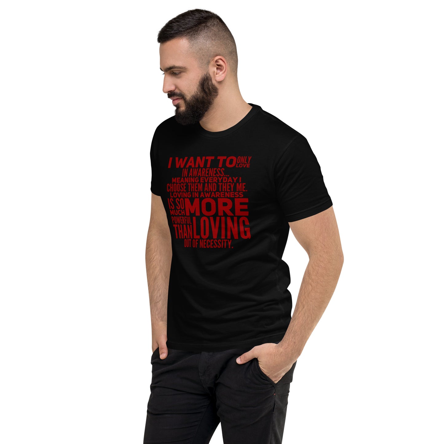 More Powerful Men's Fitted Short Sleeve T-shirt