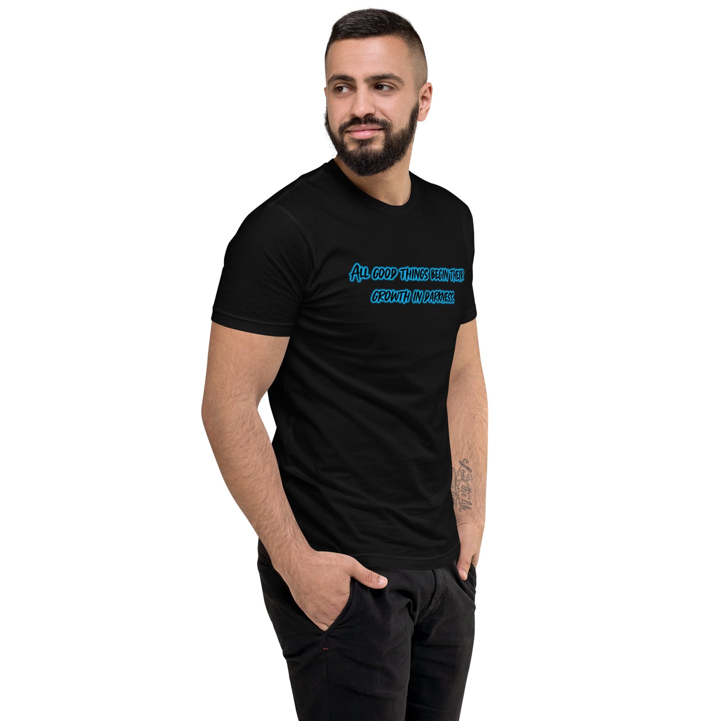 In Darkness Men's Fitted Short Sleeve T-shirt