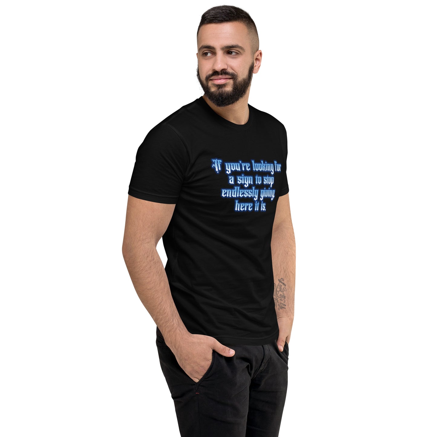 Endless Giving Men's Fitted Short Sleeve T-shirt