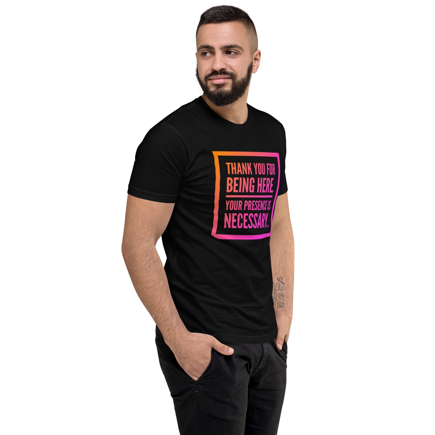 Necessary Presence Men's Fitted Short Sleeve T-shirt
