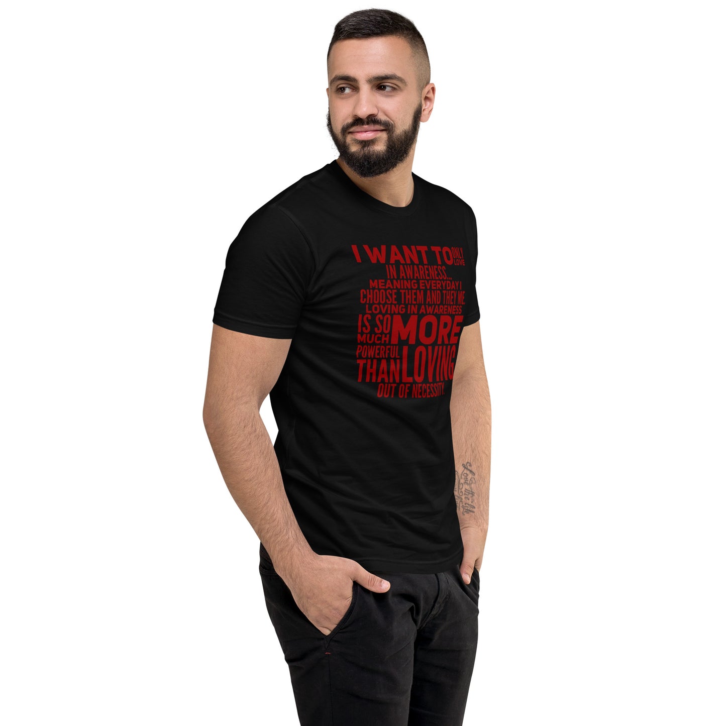 More Powerful Men's Fitted Short Sleeve T-shirt