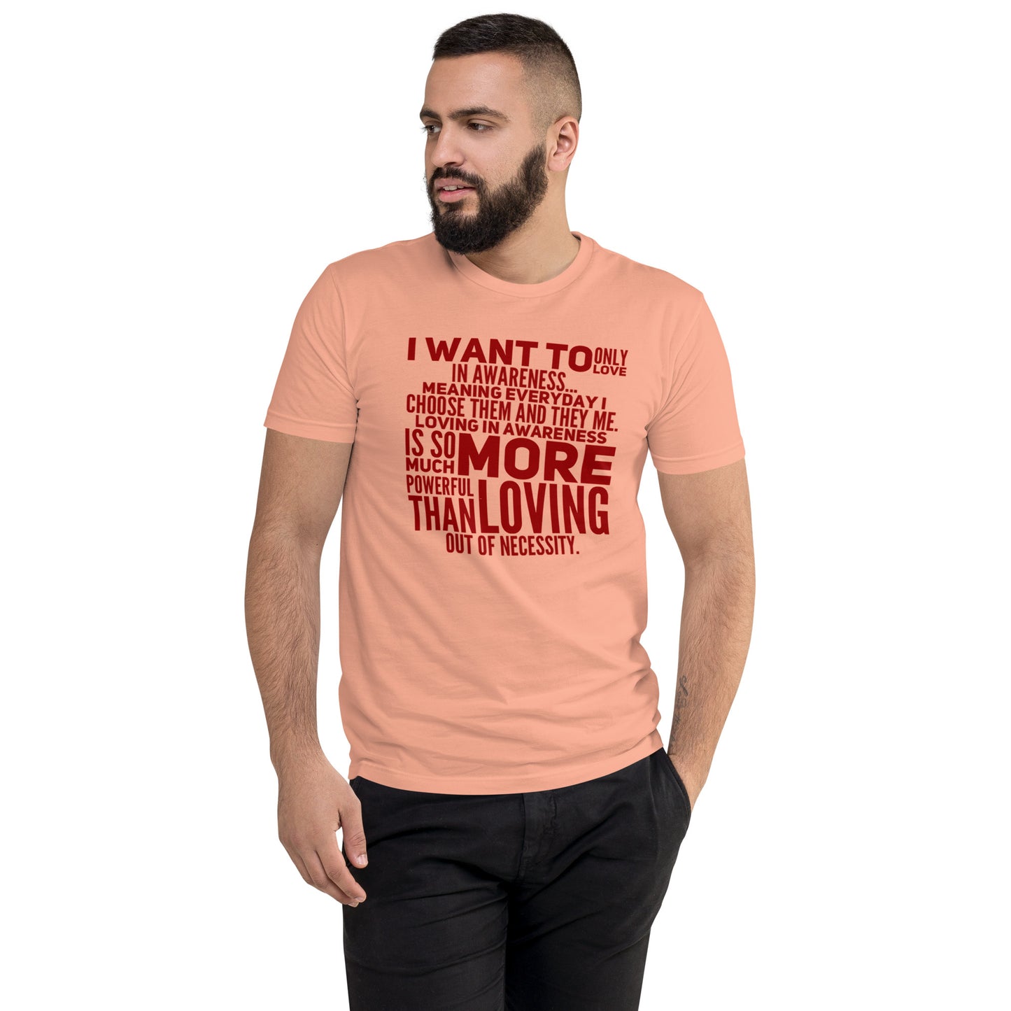 More Powerful Men's Fitted Short Sleeve T-shirt