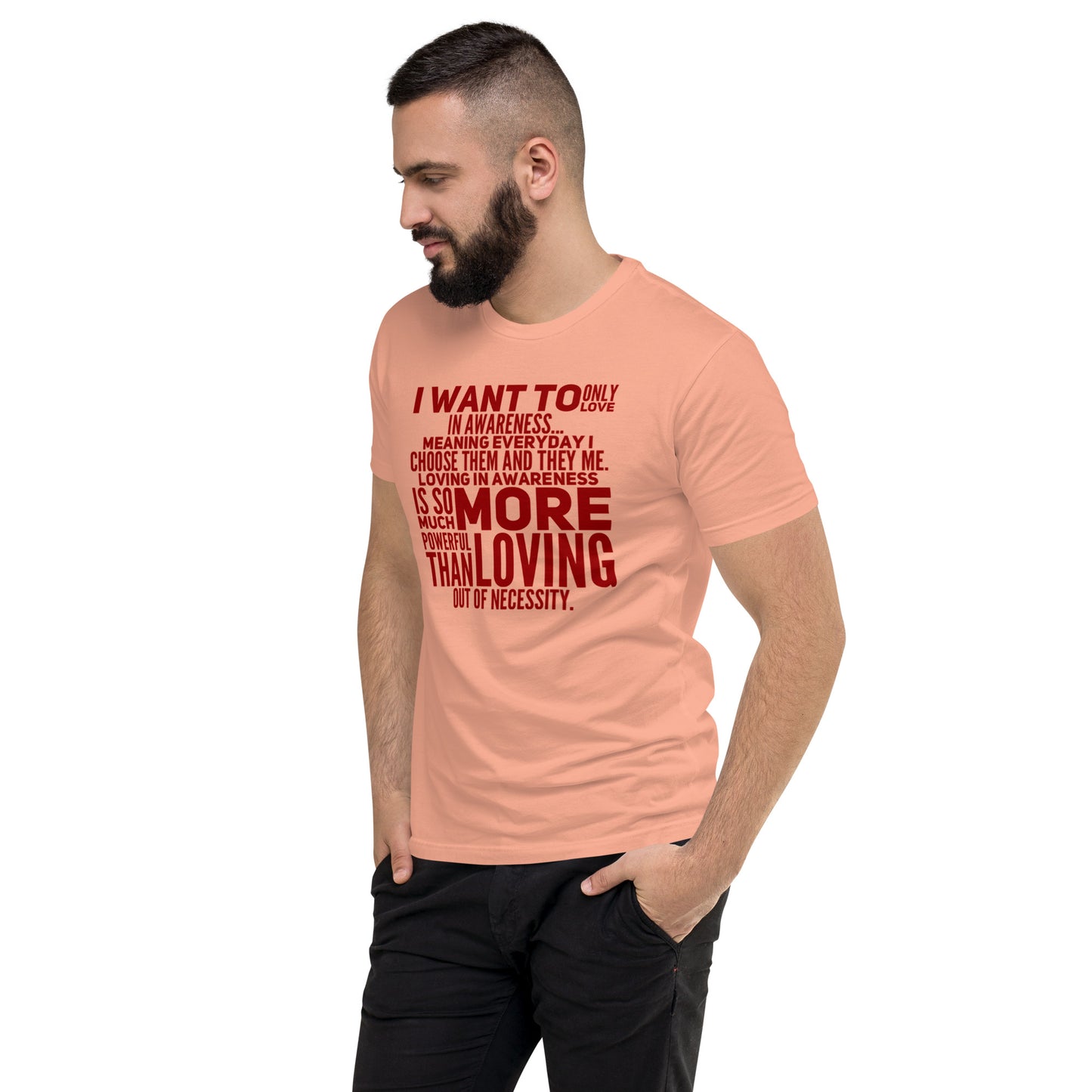 More Powerful Men's Fitted Short Sleeve T-shirt