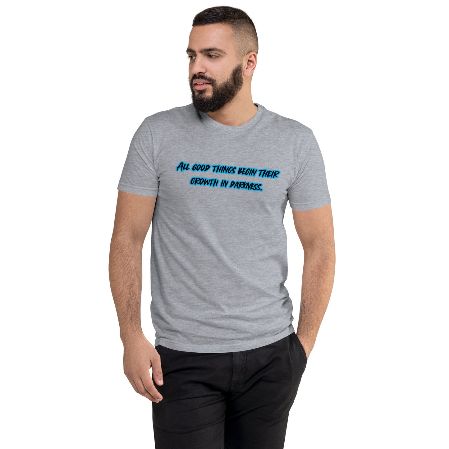 In Darkness Men's Fitted Short Sleeve T-shirt