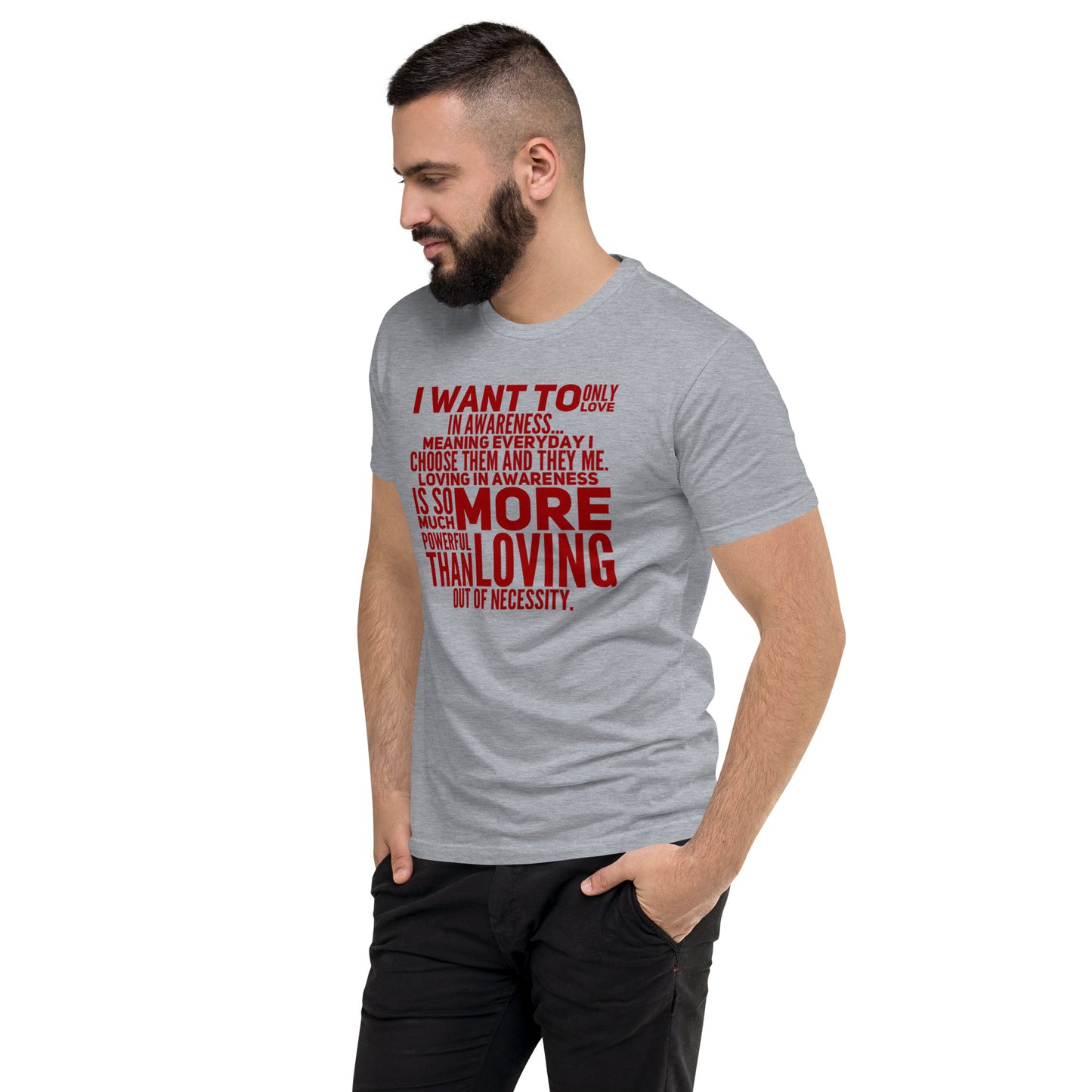 More Powerful Men's Fitted Short Sleeve T-shirt