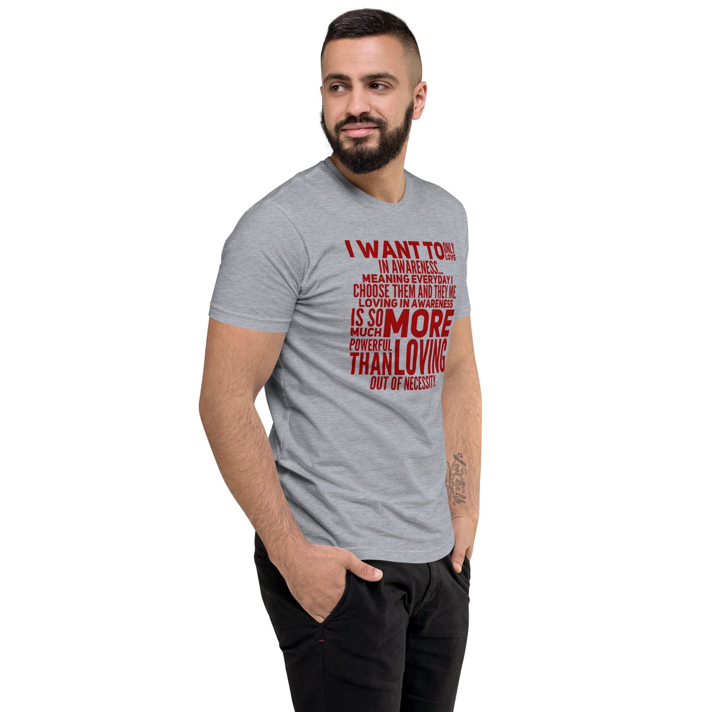 More Powerful Men's Fitted Short Sleeve T-shirt