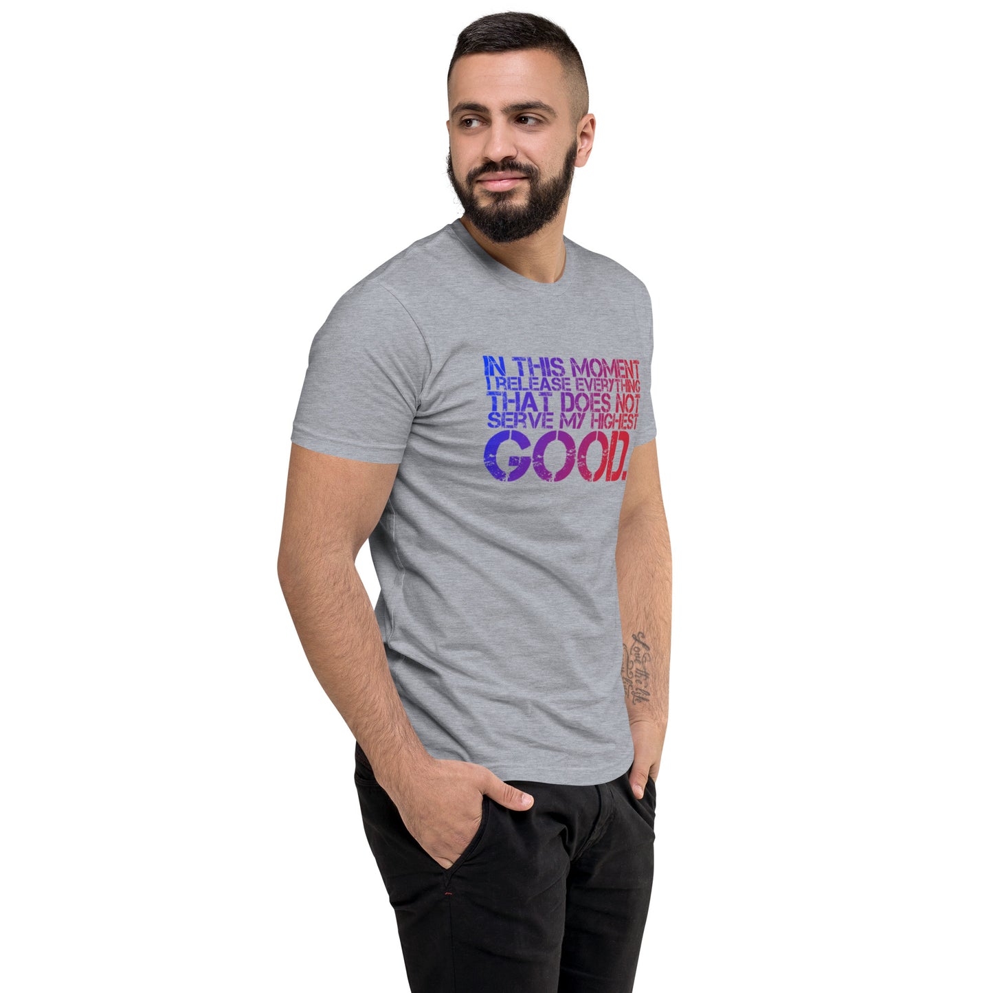 Release Everything Men's Fitted Short Sleeve T-shirt