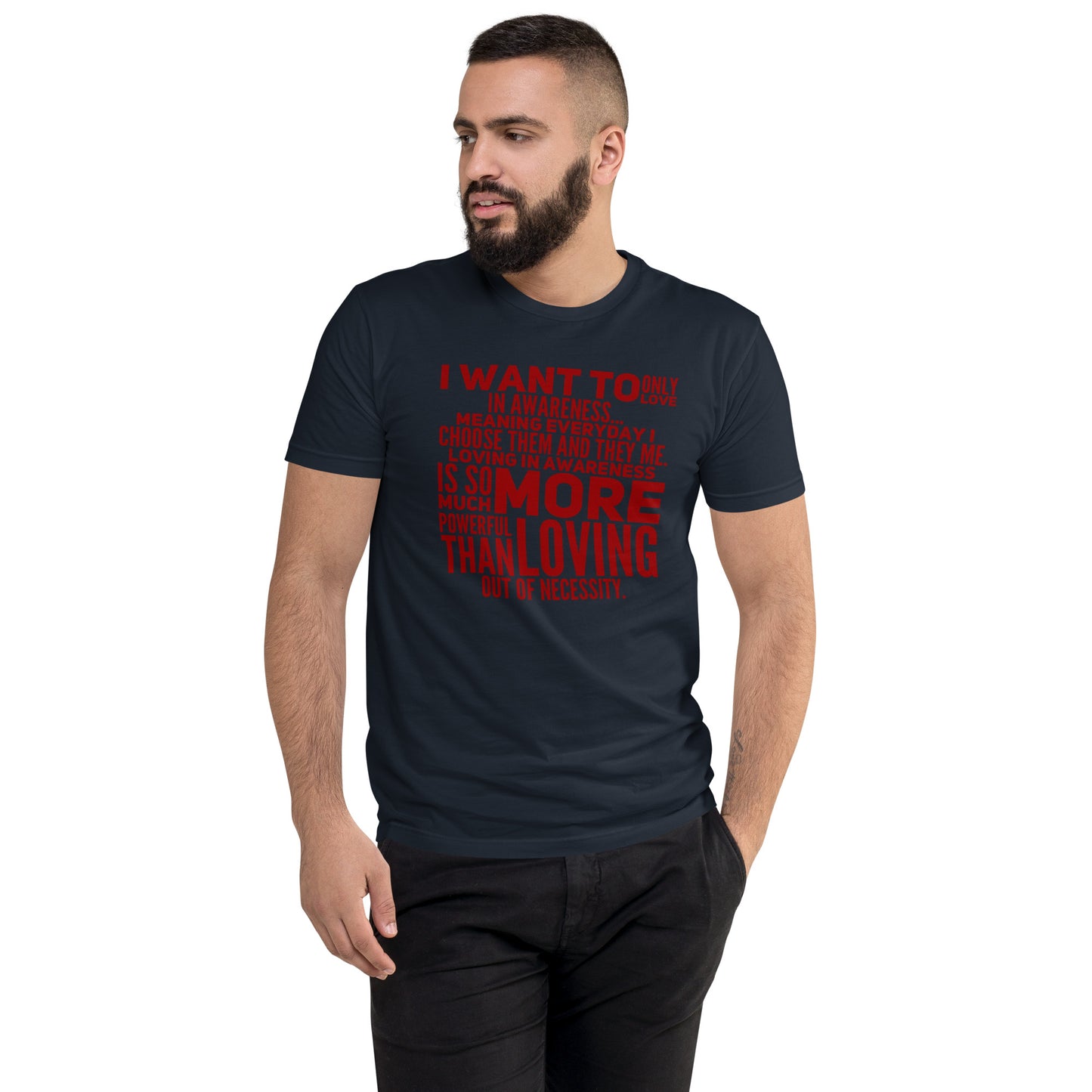 More Powerful Men's Fitted Short Sleeve T-shirt