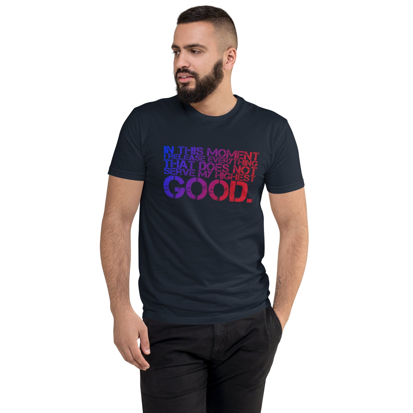Release Everything Men's Fitted Short Sleeve T-shirt