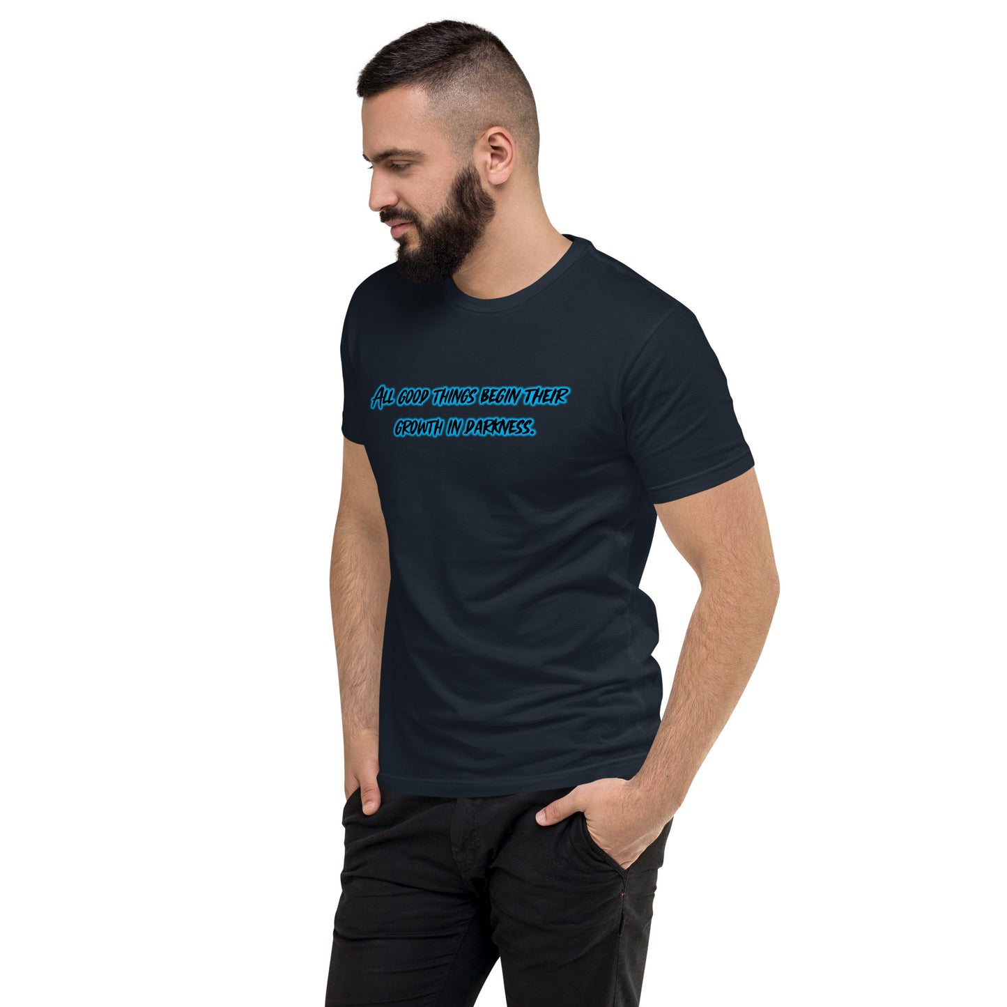 In Darkness Men's Fitted Short Sleeve T-shirt