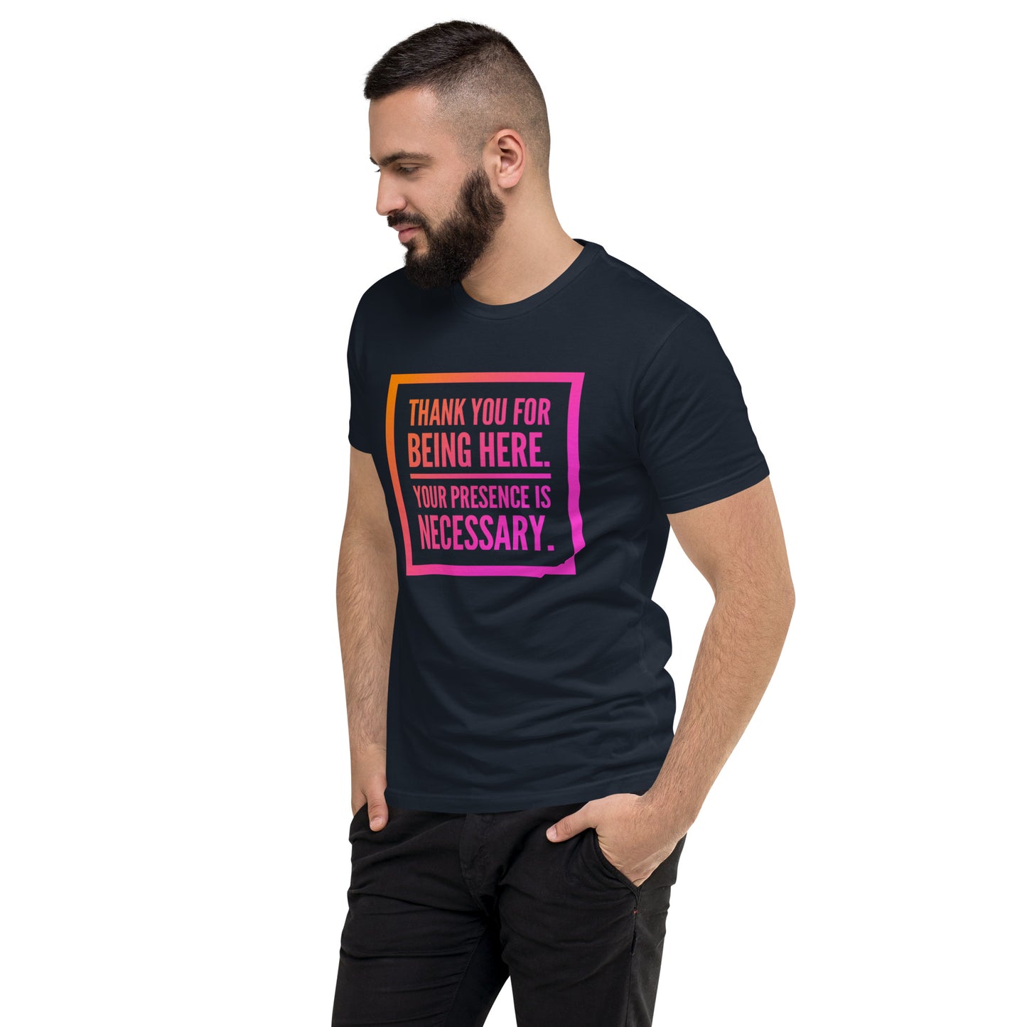 Necessary Presence Men's Fitted Short Sleeve T-shirt