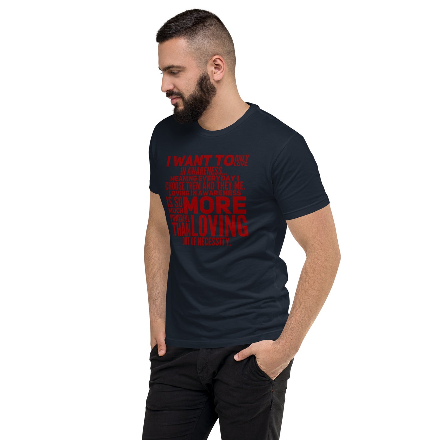 More Powerful Men's Fitted Short Sleeve T-shirt
