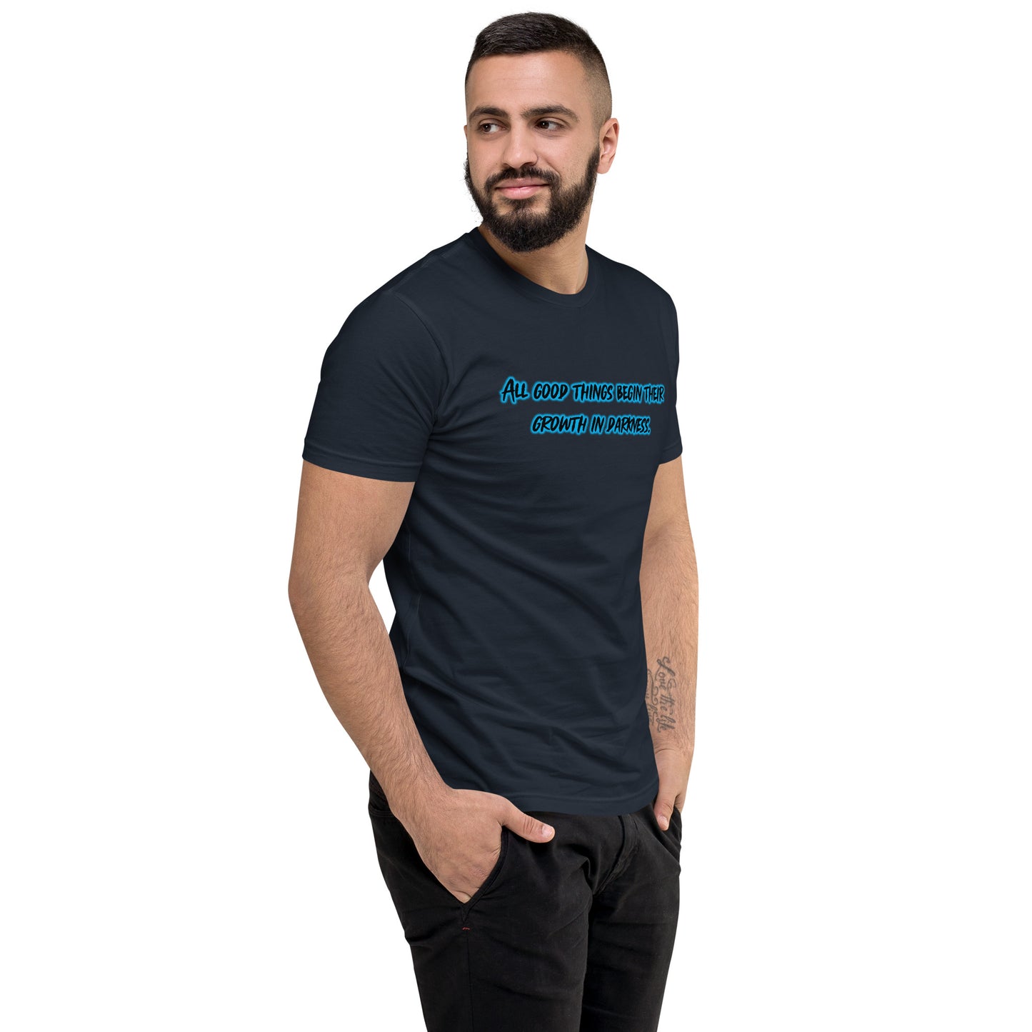 In Darkness Men's Fitted Short Sleeve T-shirt