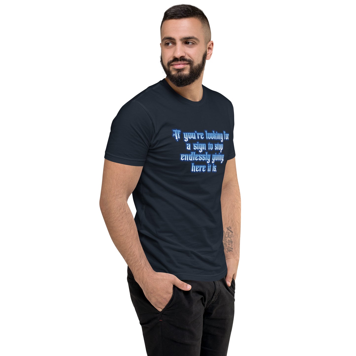 Endless Giving Men's Fitted Short Sleeve T-shirt