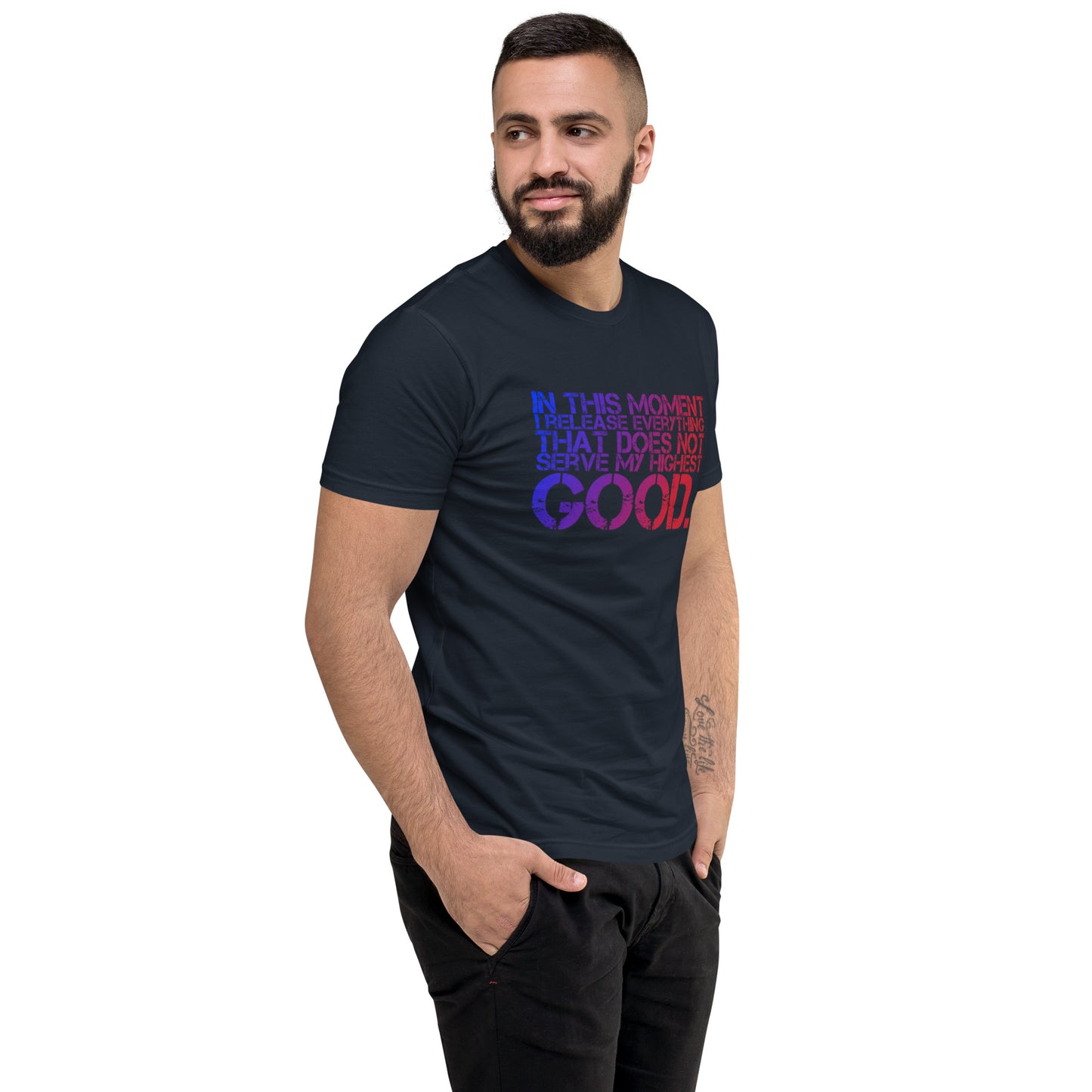Release Everything Men's Fitted Short Sleeve T-shirt