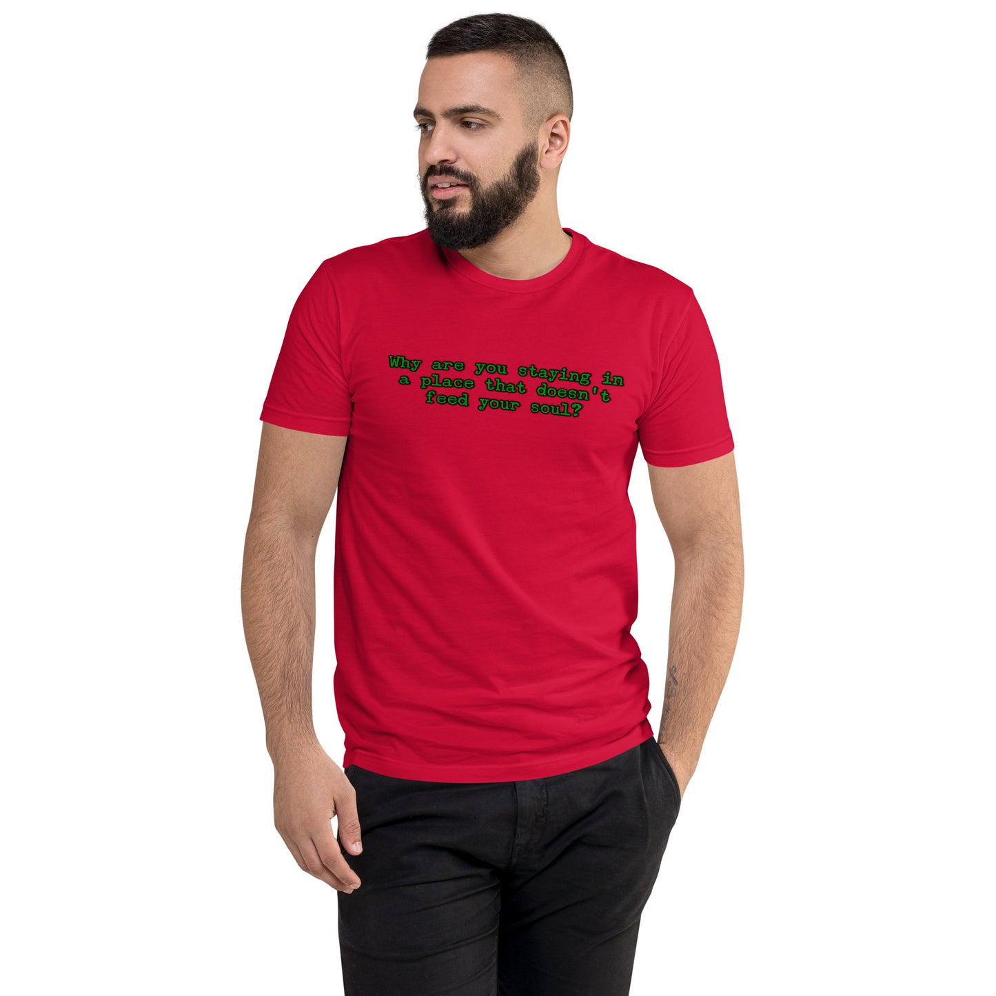 Feed Your Soul Men's Fitted Short Sleeve T-shirt