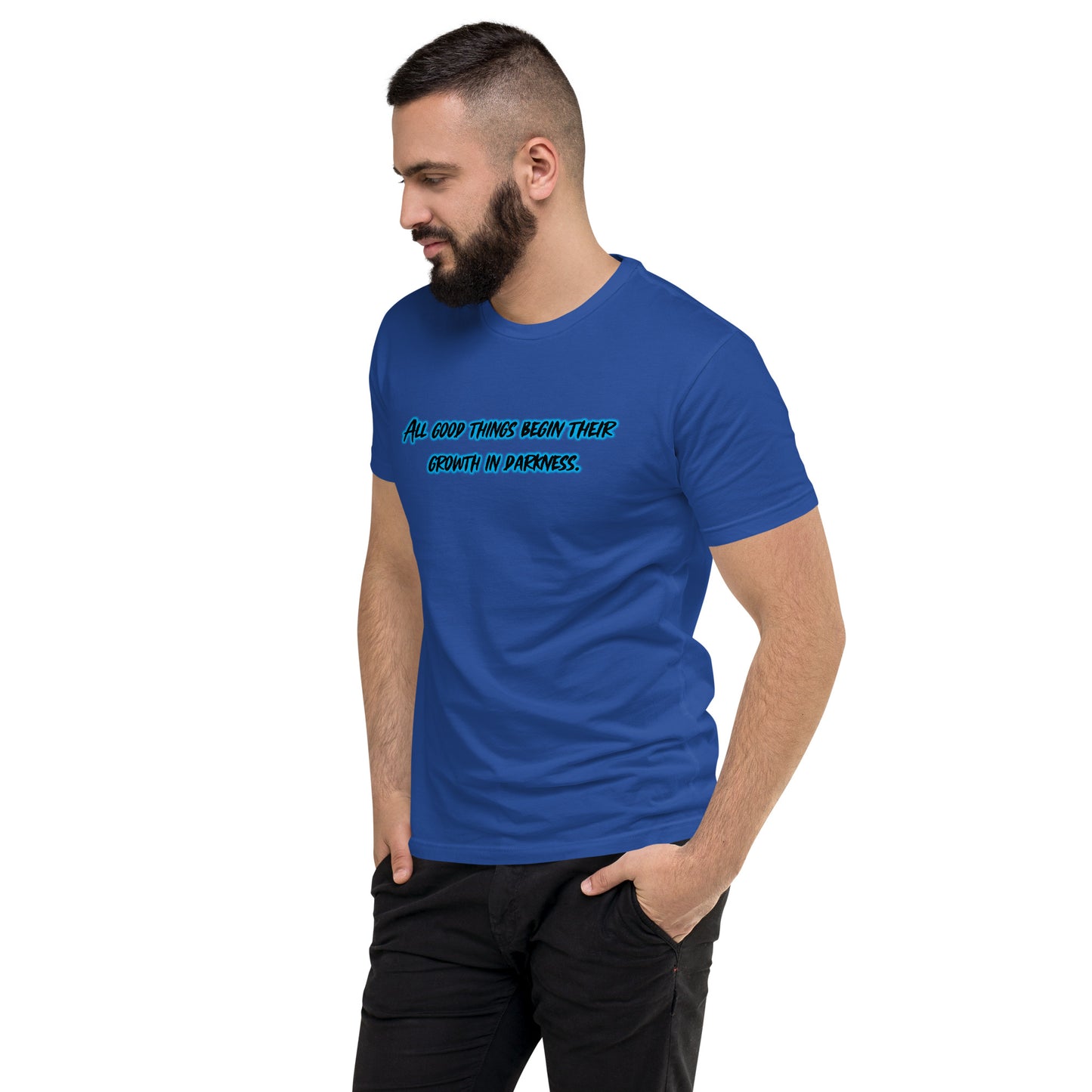 In Darkness Men's Fitted Short Sleeve T-shirt