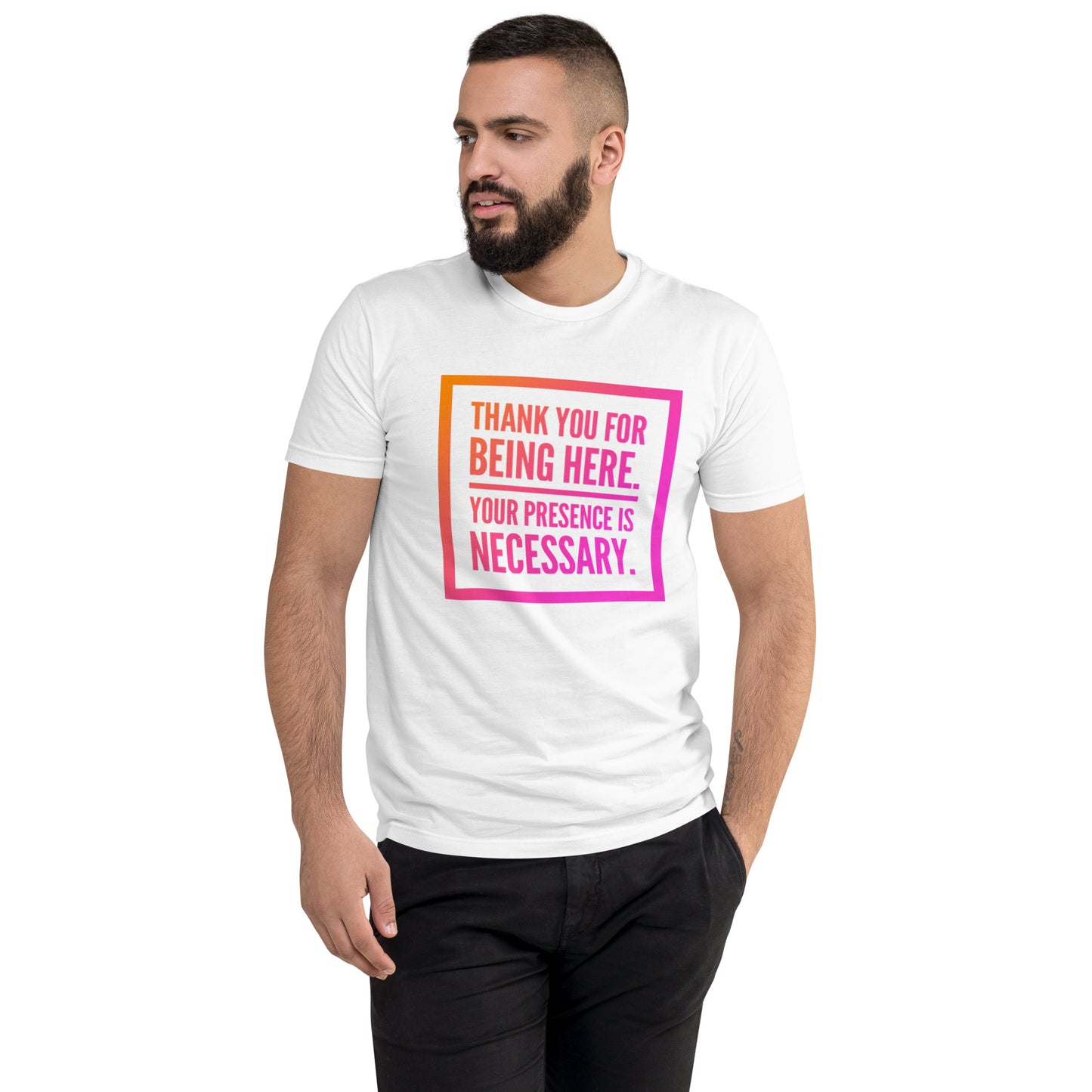 Necessary Presence Men's Fitted Short Sleeve T-shirt