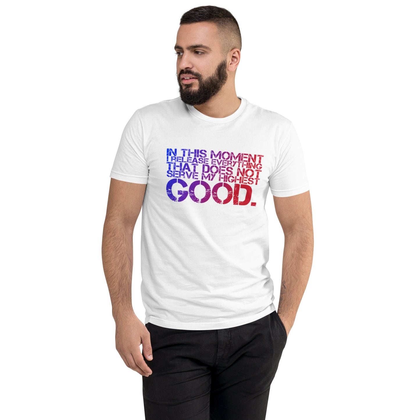 Release Everything Men's Fitted Short Sleeve T-shirt