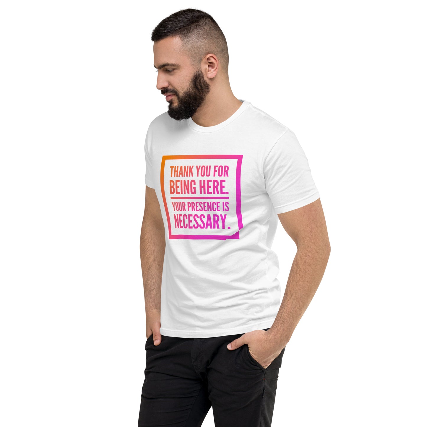 Necessary Presence Men's Fitted Short Sleeve T-shirt