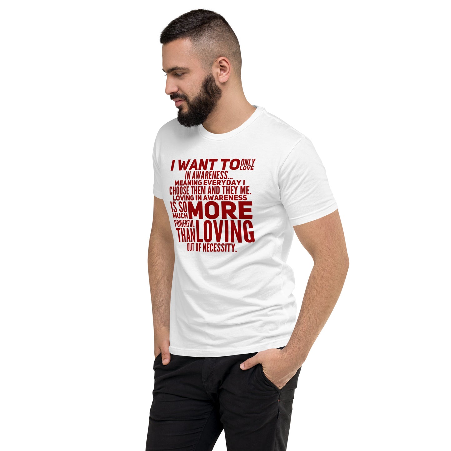 More Powerful Men's Fitted Short Sleeve T-shirt
