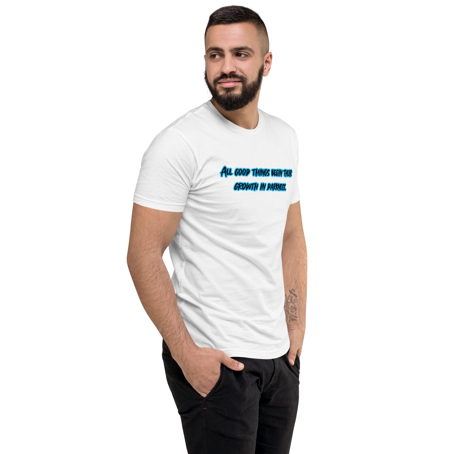 In Darkness Men's Fitted Short Sleeve T-shirt