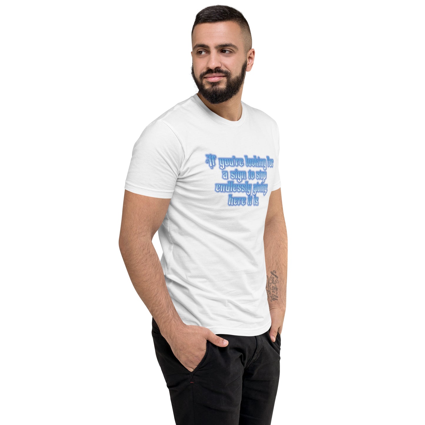 Endless Giving Men's Fitted Short Sleeve T-shirt