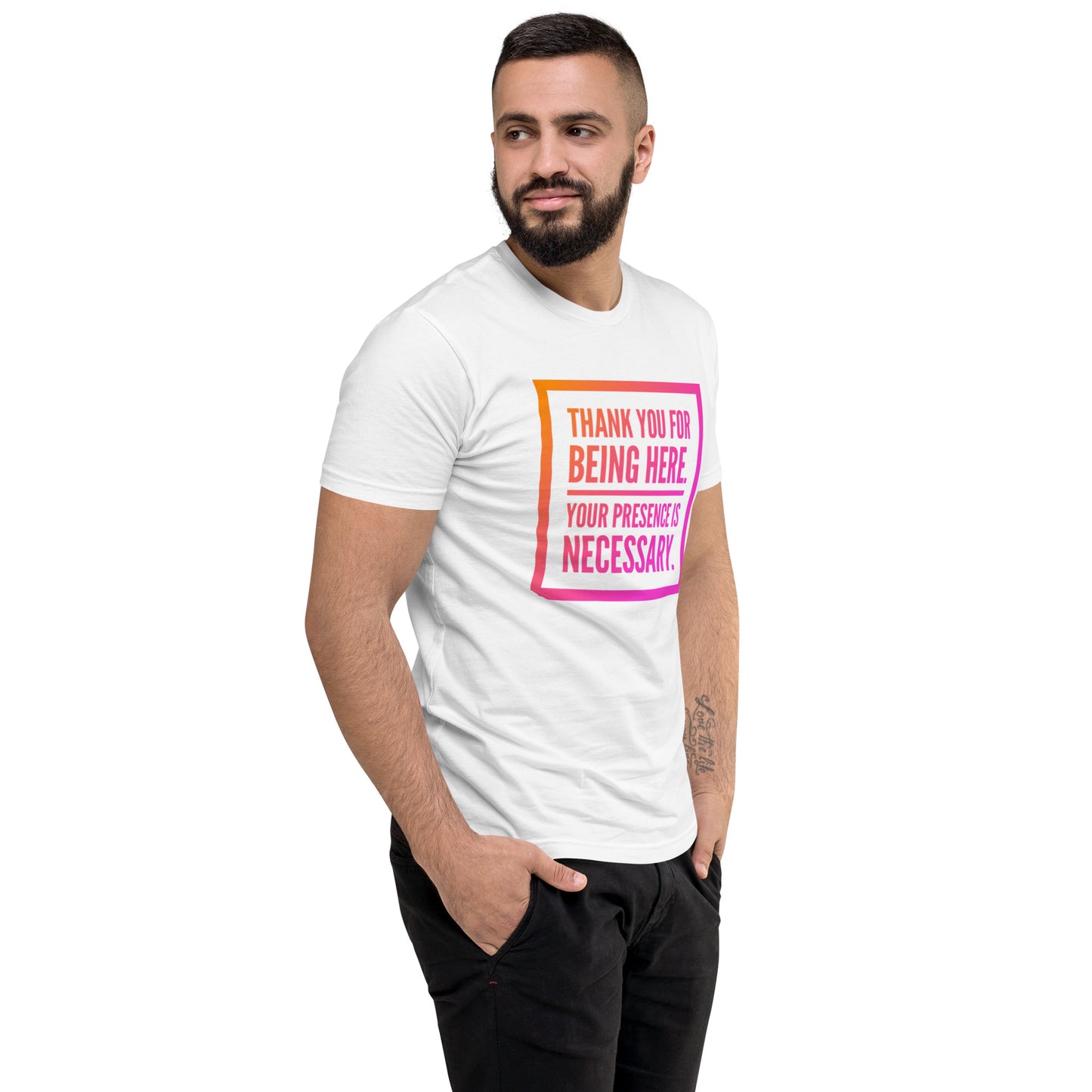 Necessary Presence Men's Fitted Short Sleeve T-shirt