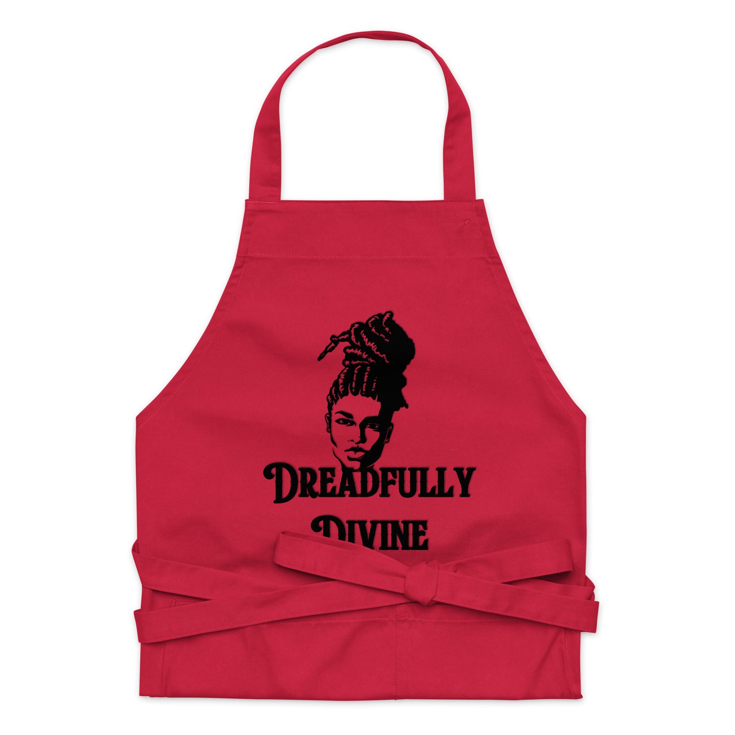 DD Woman #2 (Black) Organic Cotton Apron