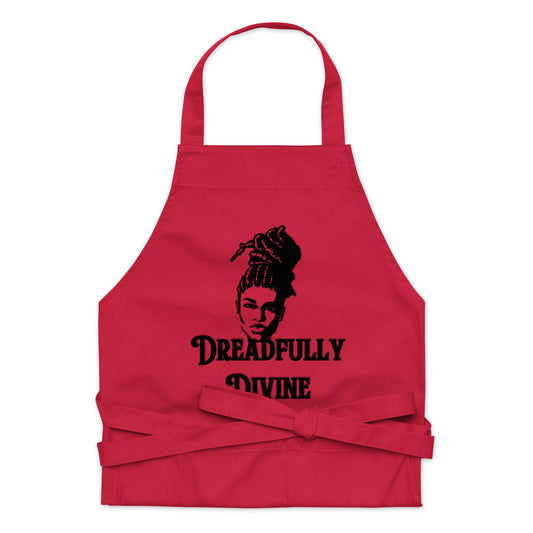 DD Woman #2 (Black) Organic Cotton Apron