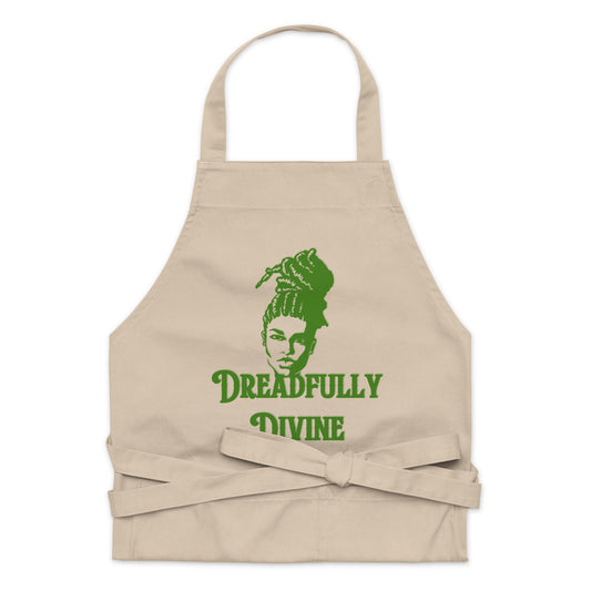 DD Woman #2 (Green) Organic Cotton Apron