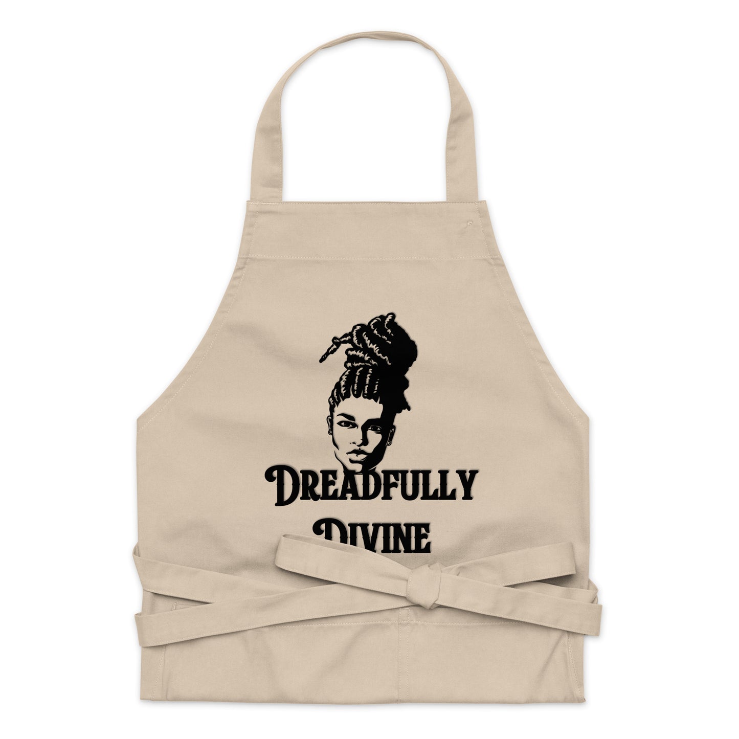 DD Woman #2 (Black) Organic Cotton Apron