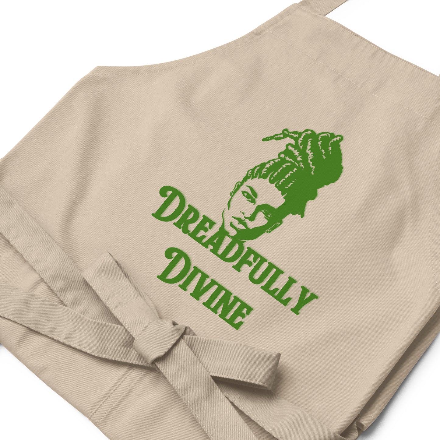 DD Woman #2 (Green) Organic Cotton Apron