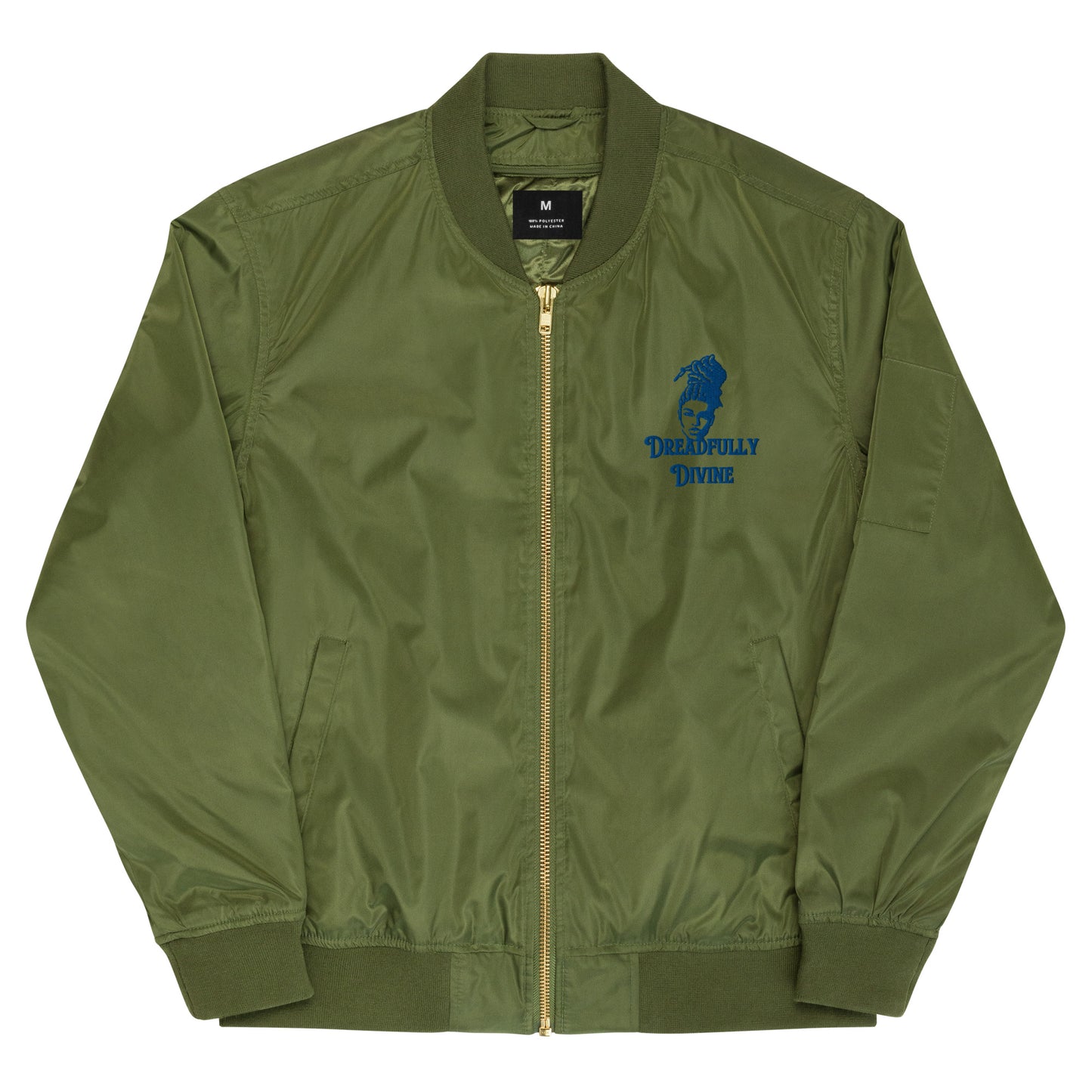 DD Woman #2 (Blue) Unisex Premium Recycled Bomber Jacket