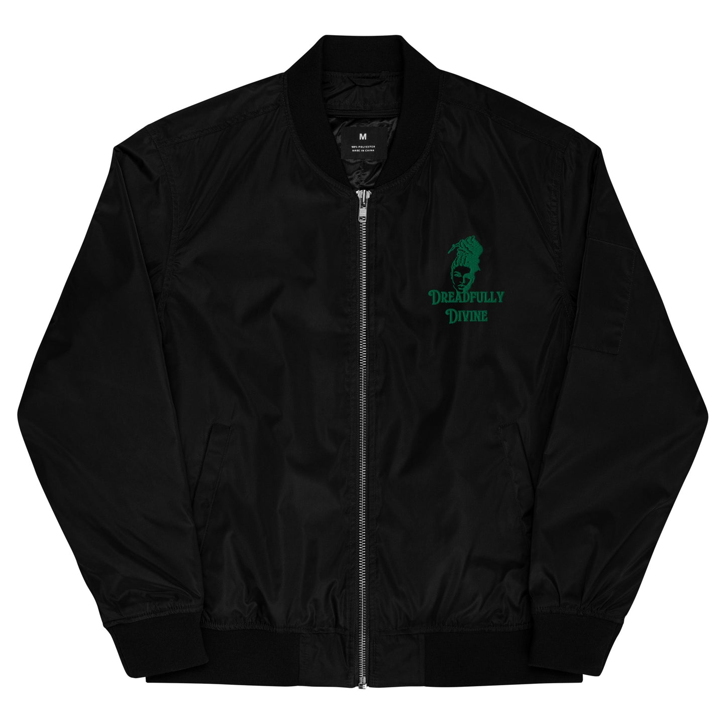 DD Woman #2 (Green) Unisex Premium Recycled Bomber Jacket