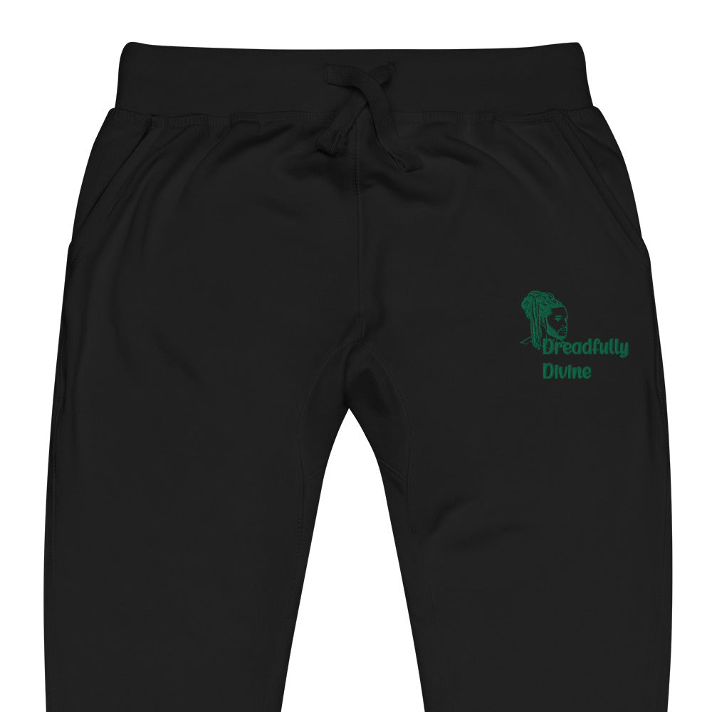 DD Man (Green) Unisex Fleece Sweatpants