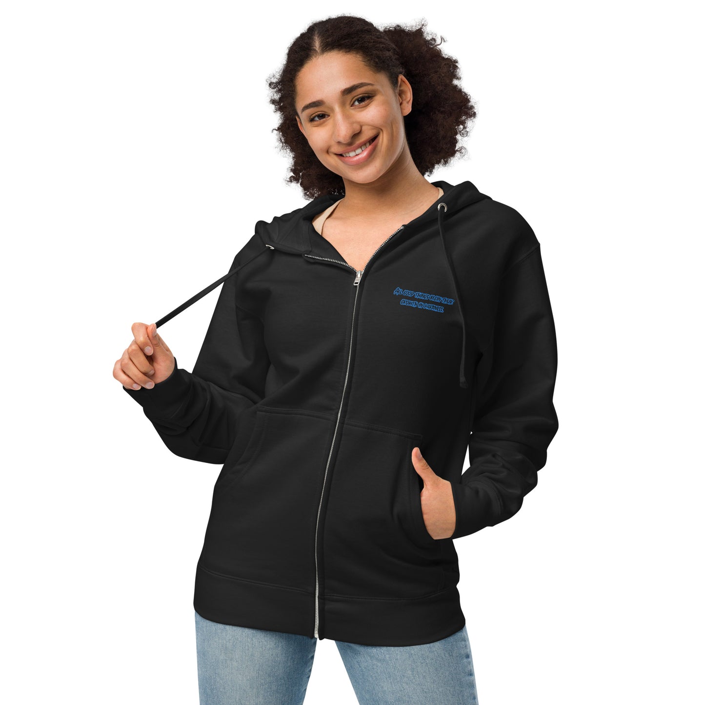 In Darkness Unisex Fleece Zip Up Hoodie