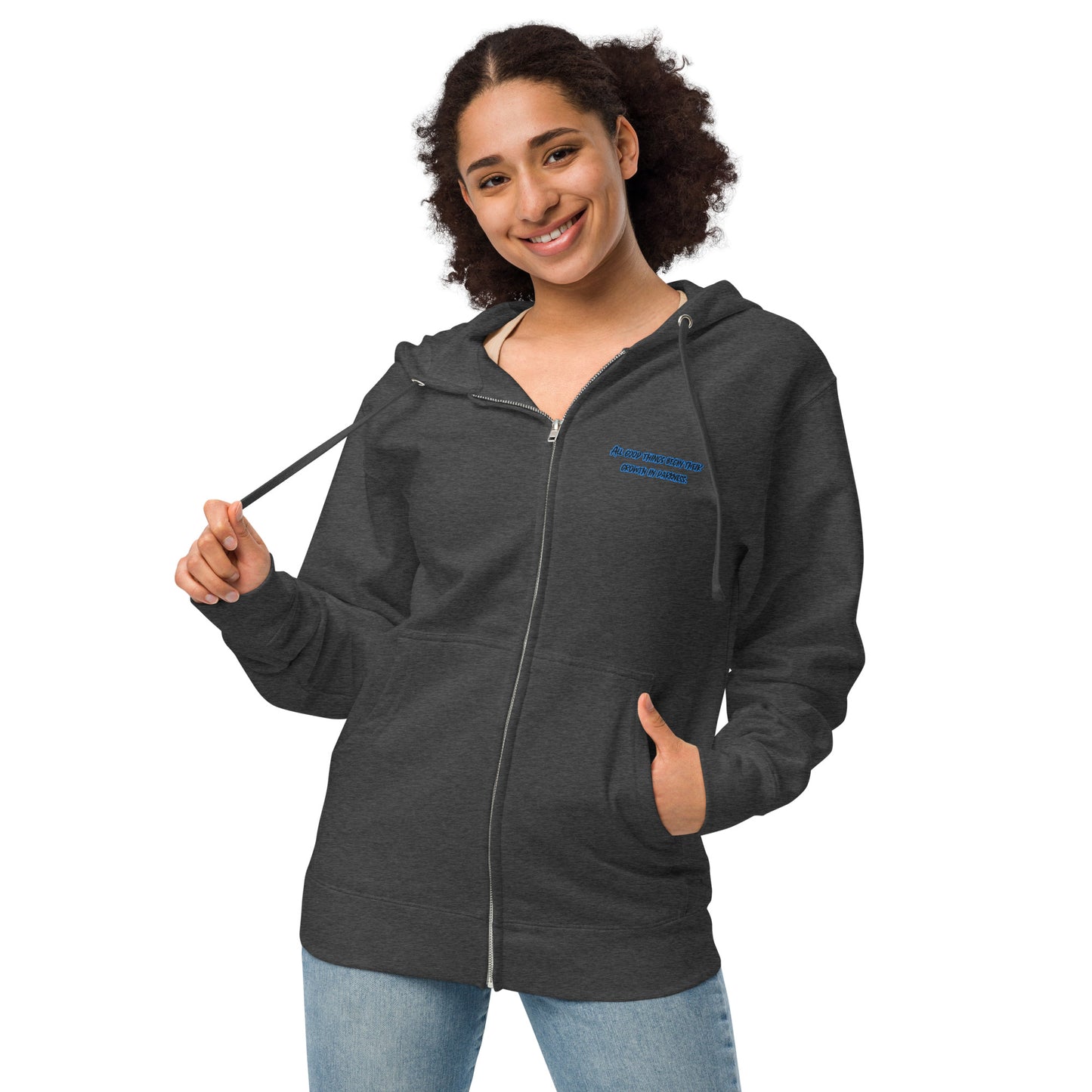 In Darkness Unisex Fleece Zip Up Hoodie