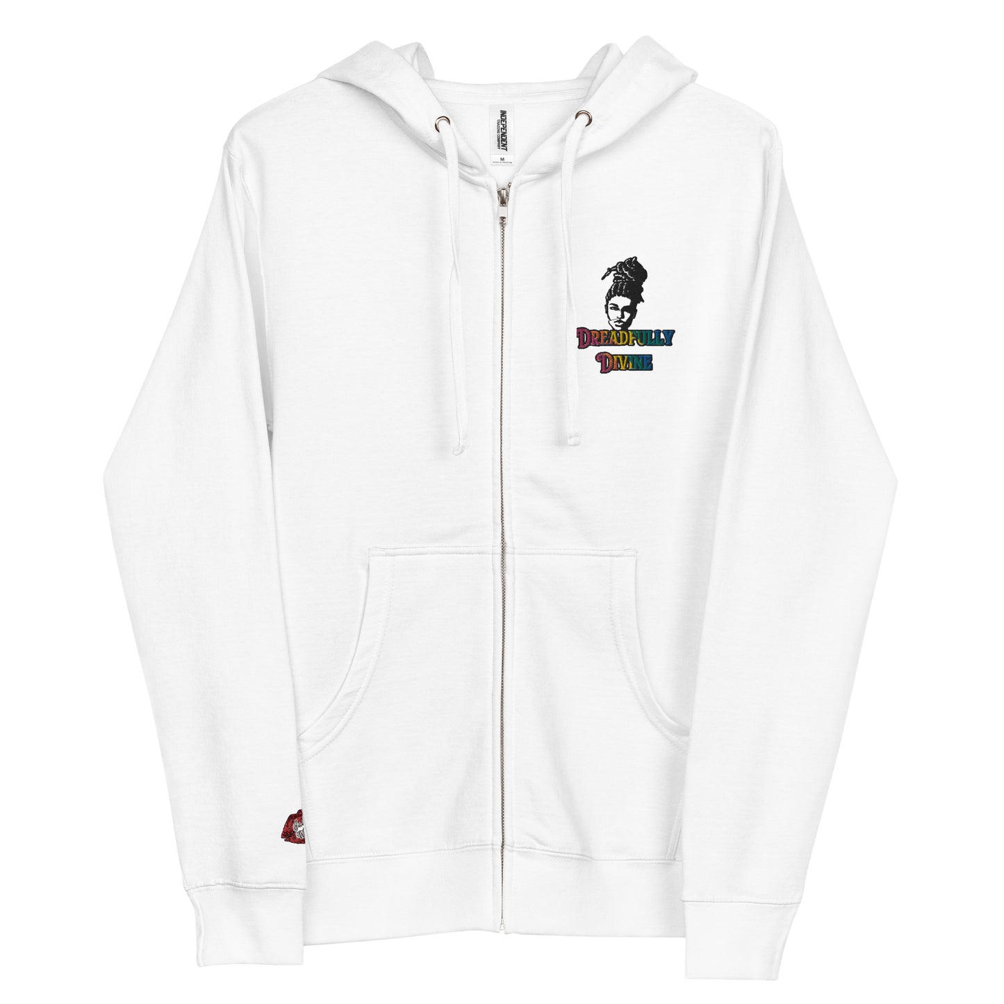 DD Woman #2 (Multi-color) Unisex Fleece Zip Up Hoodie