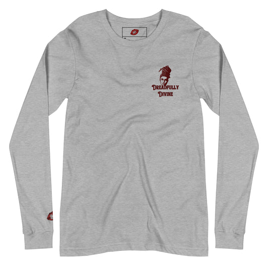 DD Woman #2 (Maroon) Unisex Long Sleeve Tee