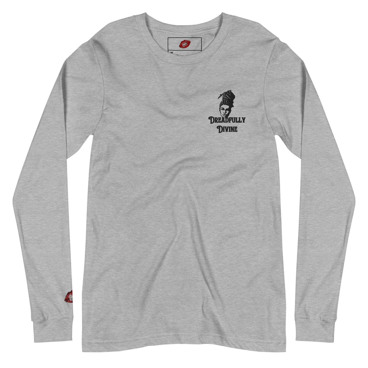 DD Woman #2 (Black) Embroidered Unisex Long Sleeve Tee