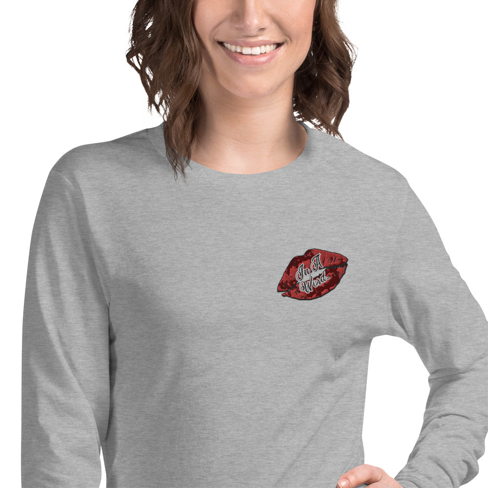 In A Word (Embroidered Logo) Unisex Long Sleeve Tee