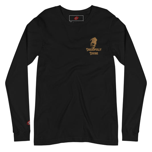 DD Woman #2 (Gold) Embroidered Unisex Long Sleeve Tee