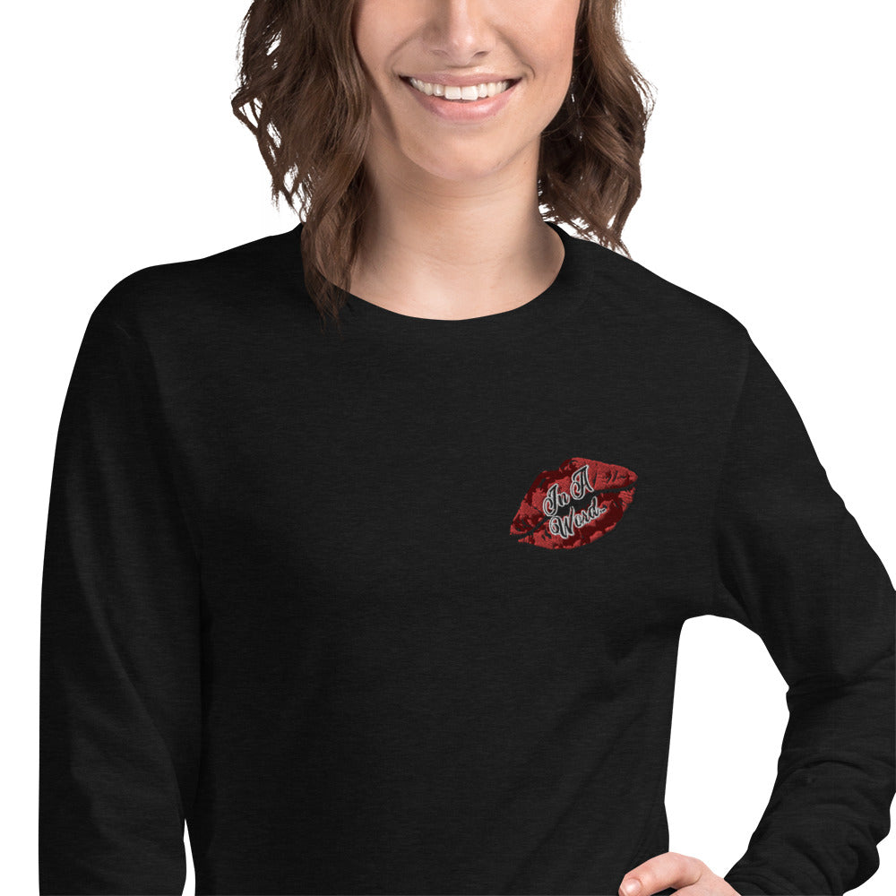 In A Word (Embroidered Logo) Unisex Long Sleeve Tee