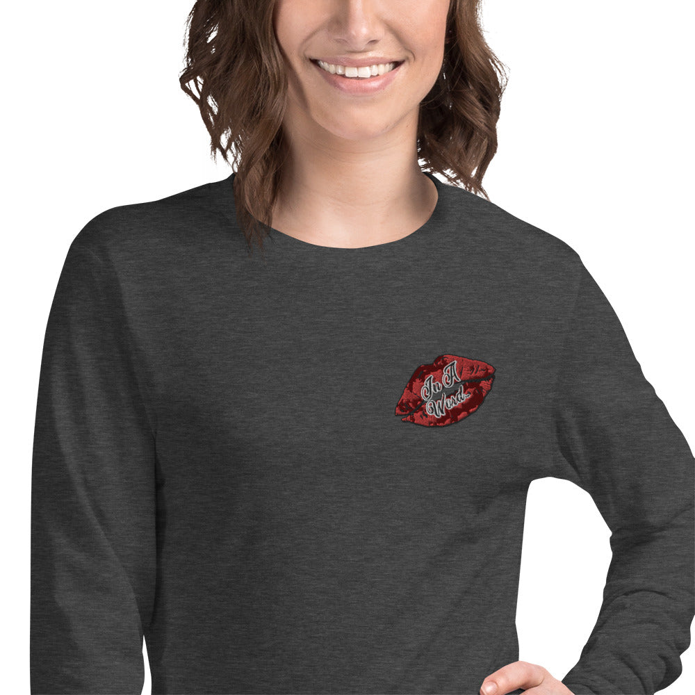 In A Word (Embroidered Logo) Unisex Long Sleeve Tee