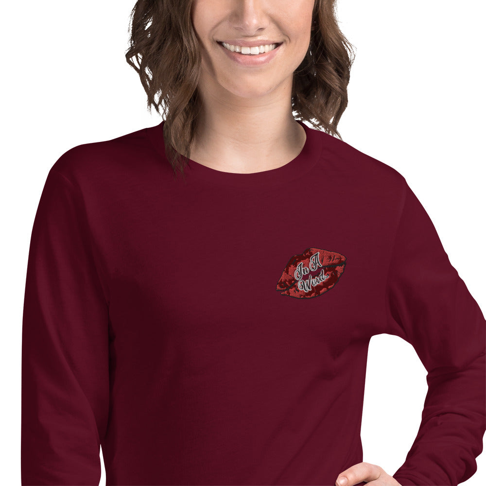 In A Word (Embroidered Logo) Unisex Long Sleeve Tee