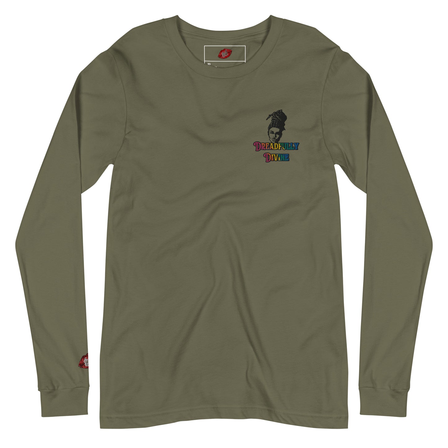 DD Woman #2 (Multi-color) Embroidered Unisex Long Sleeve Tee